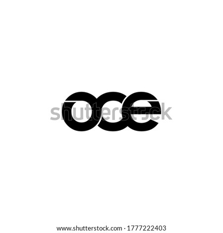 oce letter original monogram logo design