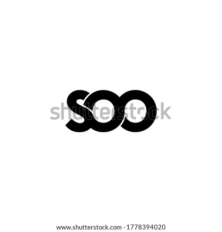 soo letter original monogram logo design