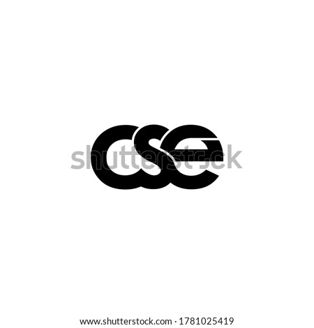 cse letter original monogram logo design