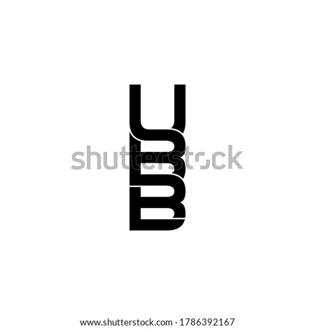 ubb letter original monogram logo design