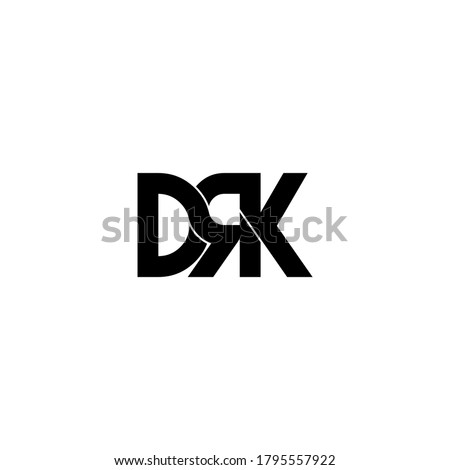 drk letter original monogram logo design