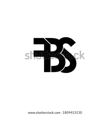 fbs letter original monogram logo design