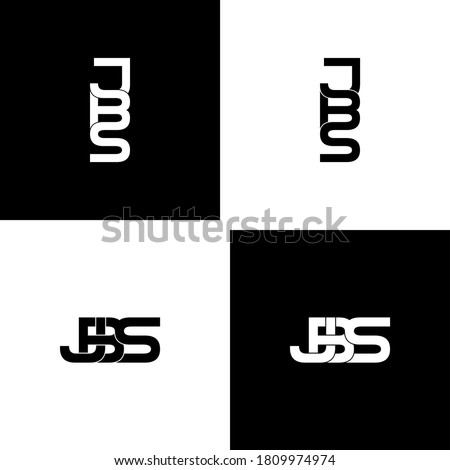 jbs letter original monogram logo design