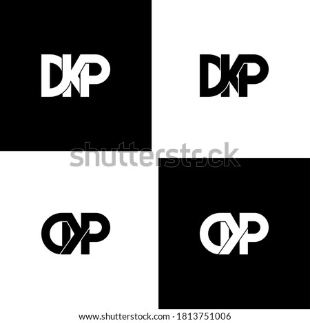 dkp letter original monogram logo design