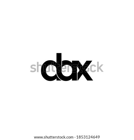 dax letter original monogram logo design