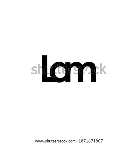 lam letter original monogram logo design