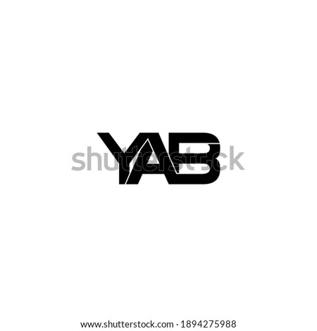 yab letter original monogram logo design