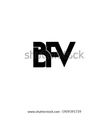 bfv letter original monogram logo design