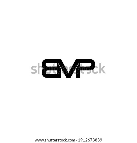 bmp letter original monogram logo design