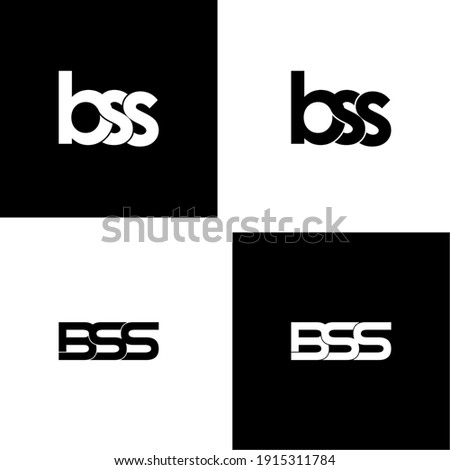 bss letter original monogram logo design