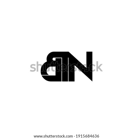 btn letter original monogram logo design