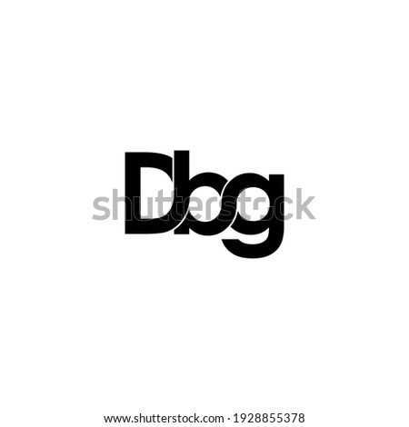 dbg letter original monogram logo design