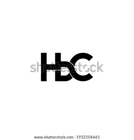 hbc letter original monogram logo design