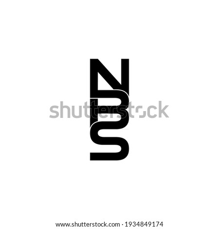 nbs letter original monogram logo design