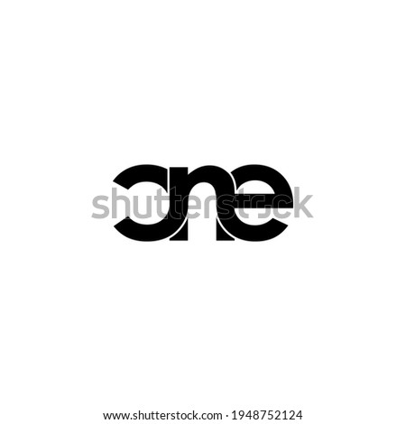 cne letter original monogram logo design