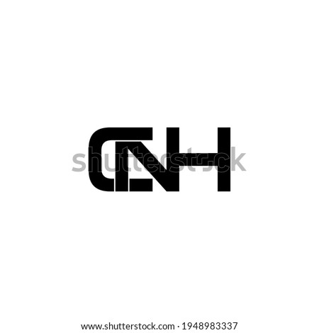 cnh letter original monogram logo design