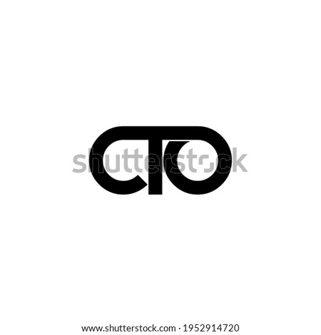 cto letter original monogram logo design