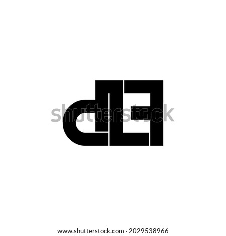 dlf letter initial monogram logo design