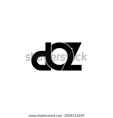 doz initial letter monogram logo design Stock fotó © 