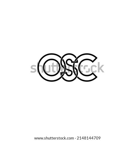 osc letter original monogram logo design