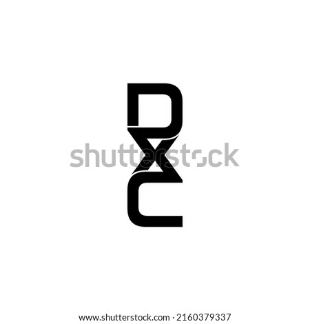 dxc letter original monogram logo design