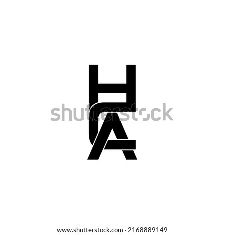 hca letter original monogram logo design