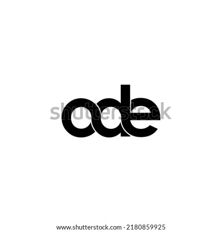 ode initial letter monogram logo design