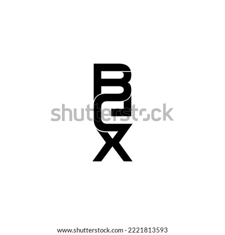 bex initial letter monogram logo design