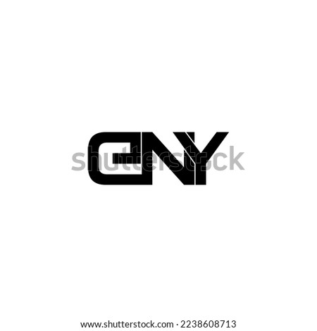 eny lettering initial monogram logo design