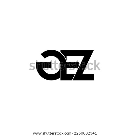 gez lettering initial monogram logo design