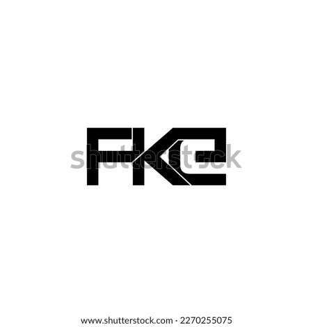 fke typography letter monogram logo design