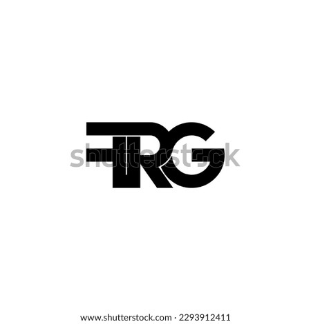 frg typography letter monogram logo design