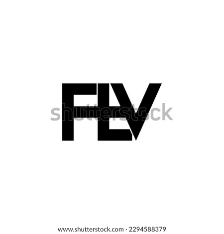 ftv lettering initial monogram logo design