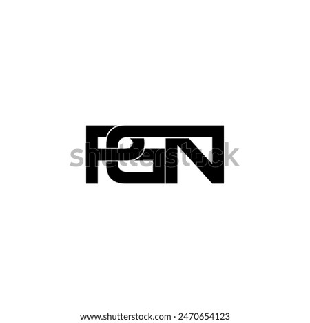 pgn typography letter monogram logo design