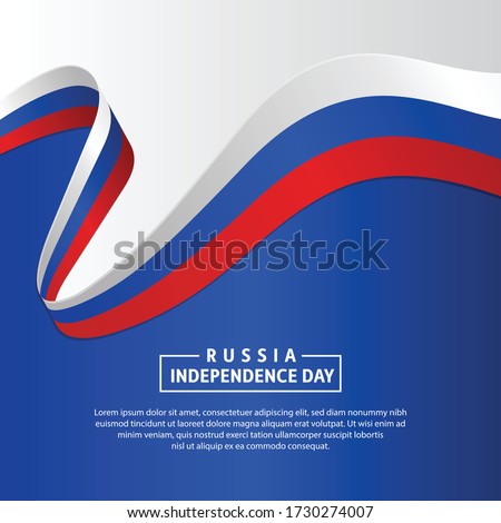 Russia Independence day background. 12th June Russian Day. Celebration Russia Independence day