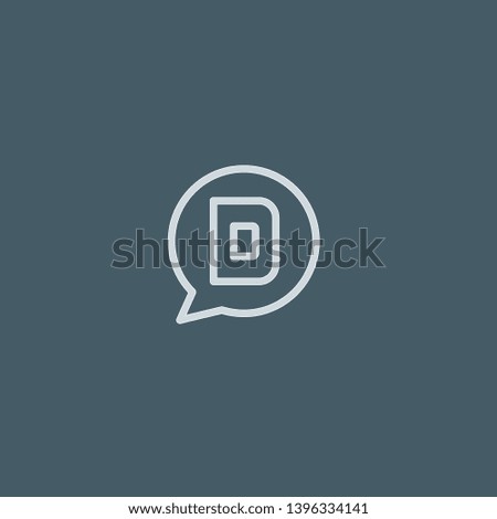 Disqus vector icon. Disqus concept stroke symbol design. Thin graphic elements vector illustration, outline pattern for your web site design, logo, UI. EPS 10.