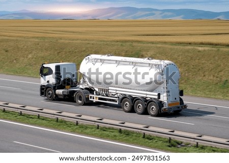 Similar – Image, Stock Photo Tank truck in the port