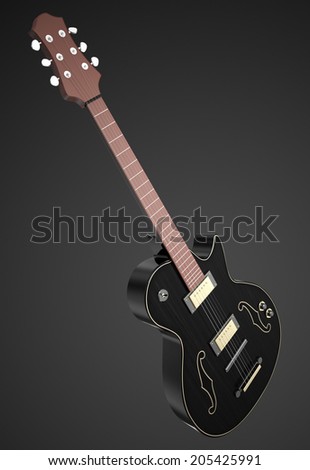 black Jazz Guitar