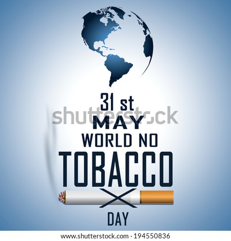 Stop Smoking and No Smoking Poster For World No Tobacco Day