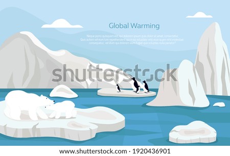 Image, Stock Photo Small ice floes on the Hohenzollern Canal