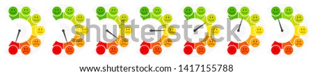 Seven Faces Color Barometer Public Opinion Vertical Right Side