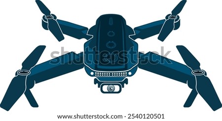 Drone vector illustration on white background