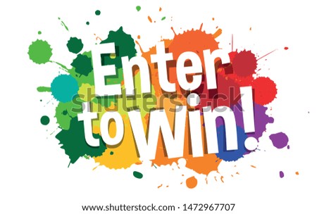 Enter to win on color splashes