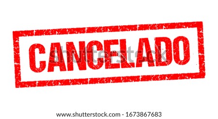 Canceledo, canceled stamp vector on white background Foto stock © 