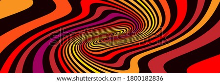 Long background with slack red spirals