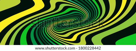 Long background with slack green spirals
