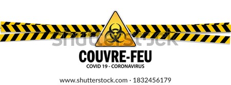 Couvre-feu, curfew in french language