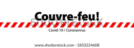 Couvre-feu, curfew in french language