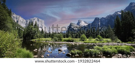 Yosemite Valley in the Yosemite National Park in California - USA ストックフォト © 