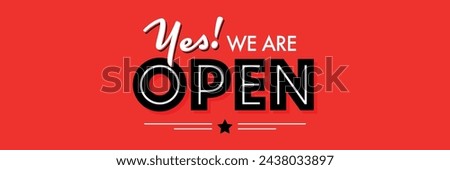 Yes we're open on color background